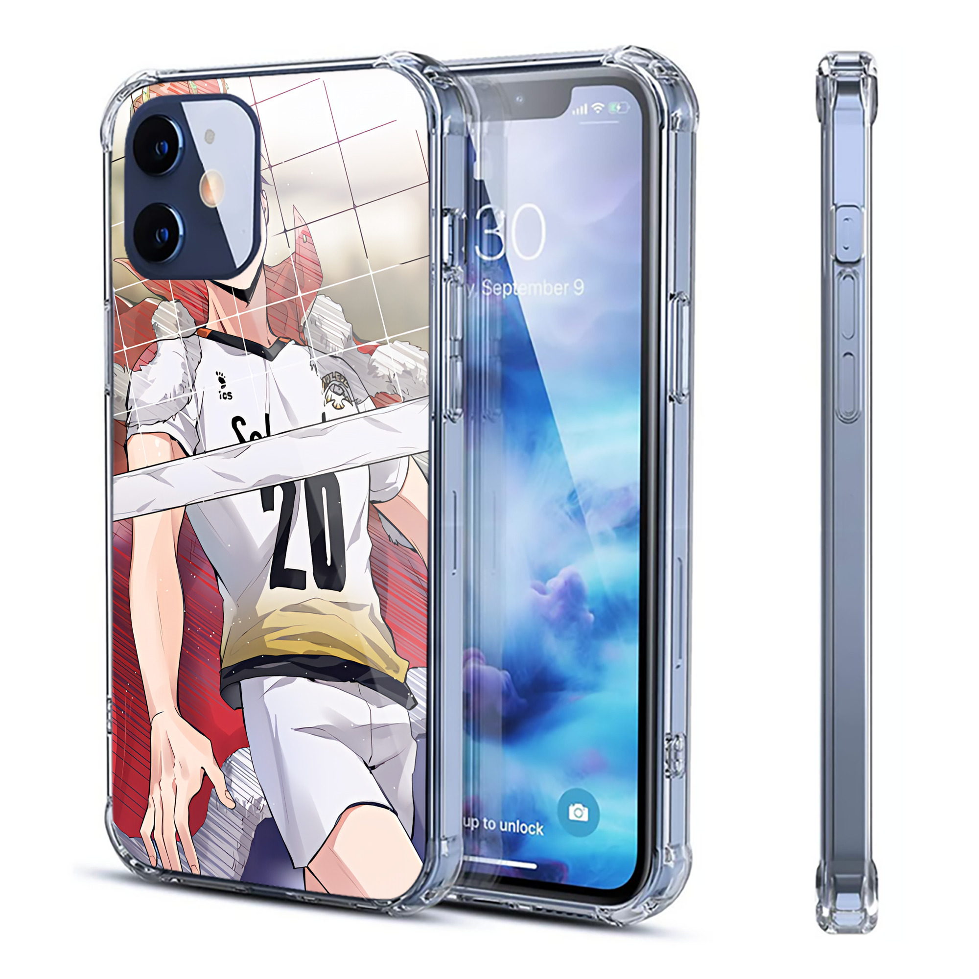 （画像用） ハイキュー!! Haikyu!! 【iPhone 12シリーズ対応】透明スマホケース（クリアソフトケース）